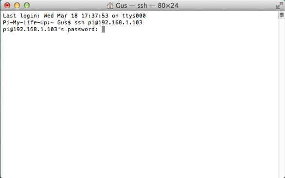 Подключение Raspberry Pi Linux и Mac по SSH